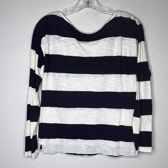 Loft Striped Shirt with Sequins - Picture 6 of 7